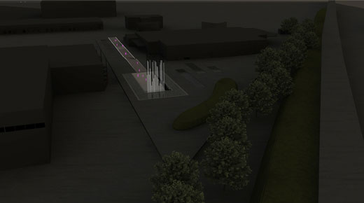  Night perspective from the motor-way